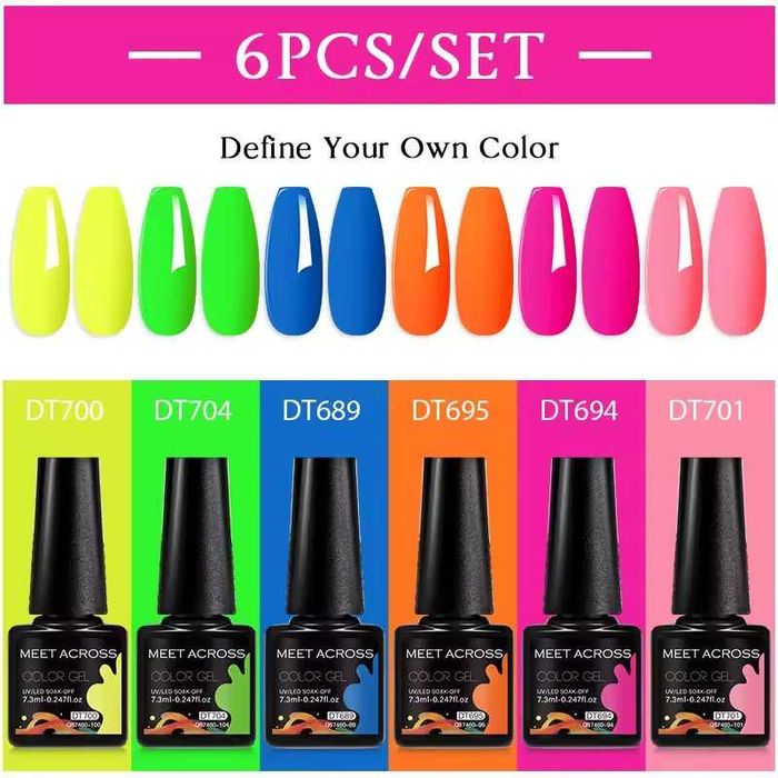 conjunto de vernizes de gel novos