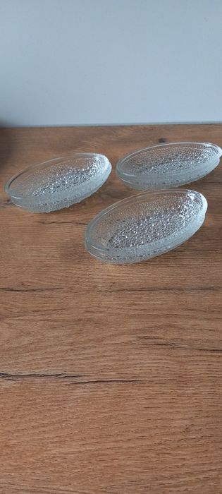 ZĄBKOWICE PRL Asteroid śledziówki salaterki paterki miseczki szkło 6