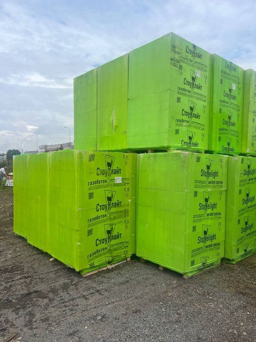 Газоблок Стоунлайт.Газобетон.Оптта роздріб.Газоблок стіновий