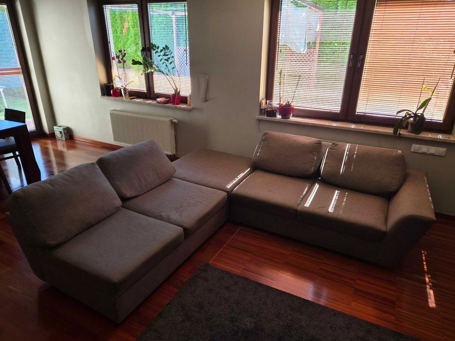 Sofa 3 elementowa szara