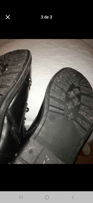 Botas couro sintético