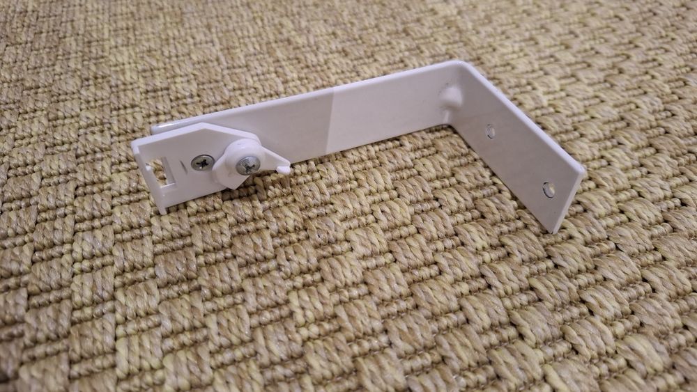 Suporte L para cortina 10 cm 5200 Branco 8 Unidades
