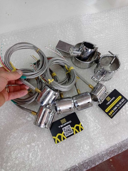 Металевий хомутовий нагрівач. слюдяний тен. нагрівач для екструдера