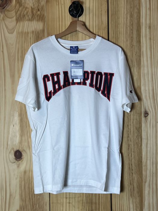 Koszulka Męska Biała Champion Logo Organic Cotton M, L, XL NOWA!!!