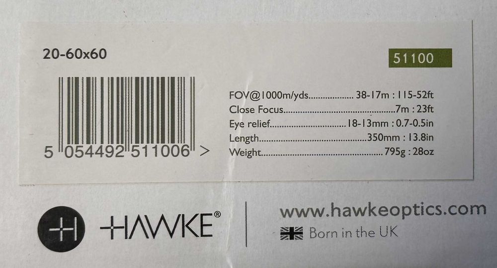 Подзорная труба Hawke Vantage 20-60x60 WP