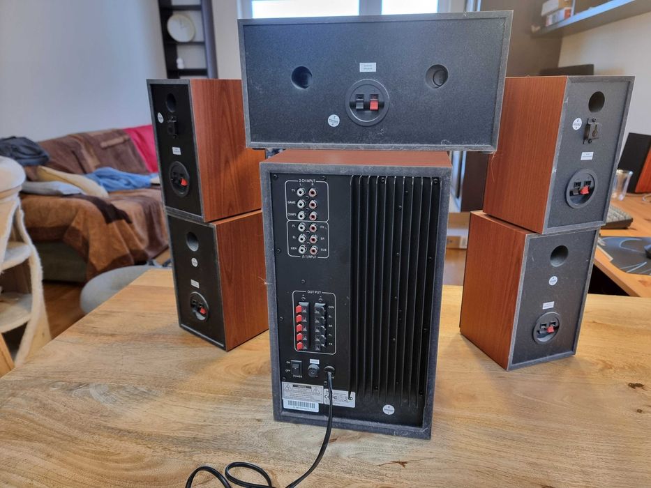 Głośniki Genius SW HF5.1 5050 w pełni sprawne, stan BDB