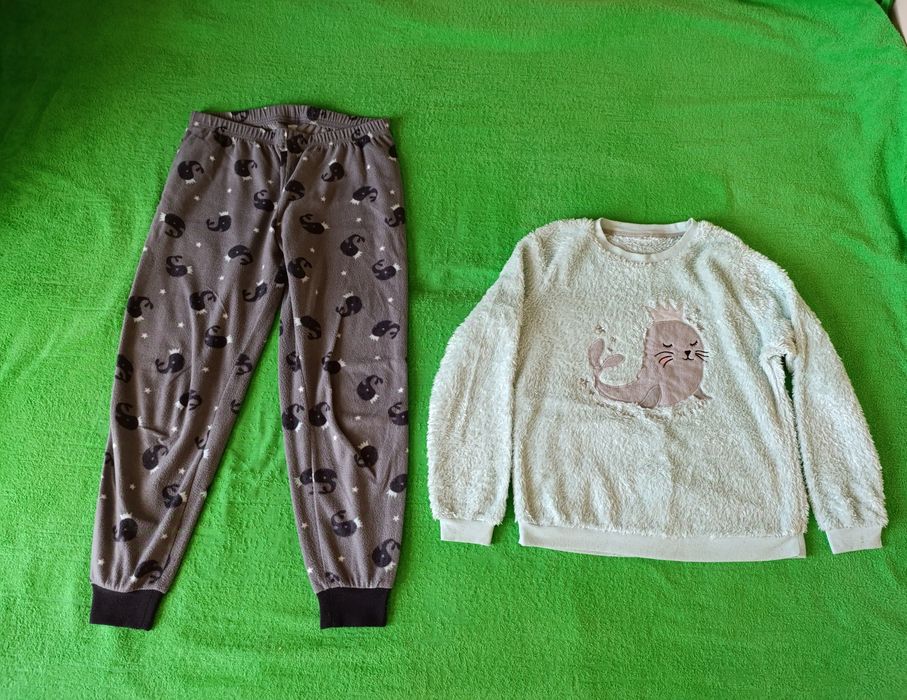 Теплая флисовая пижама Джордж, флиска Декатлон на М-Л 48-50