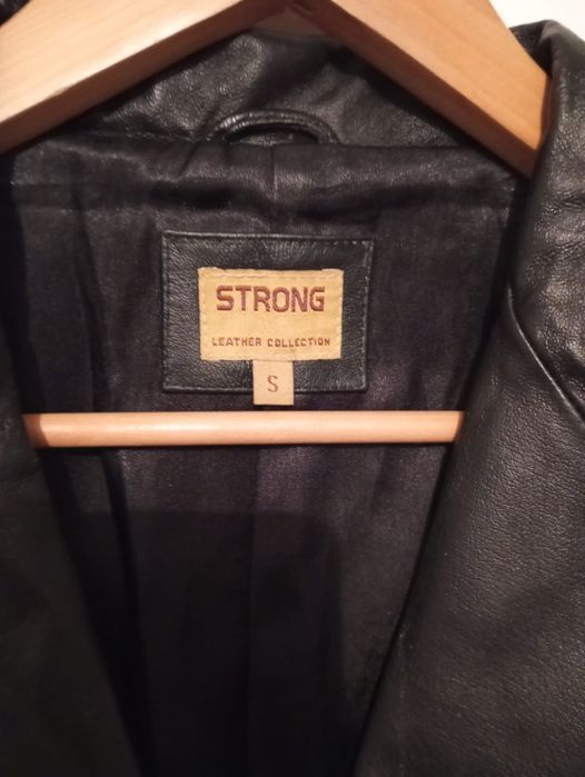 Casaco de Couro Strong Tamanho S