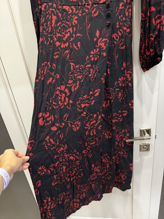 Максі сукня zara з довгим рукавом