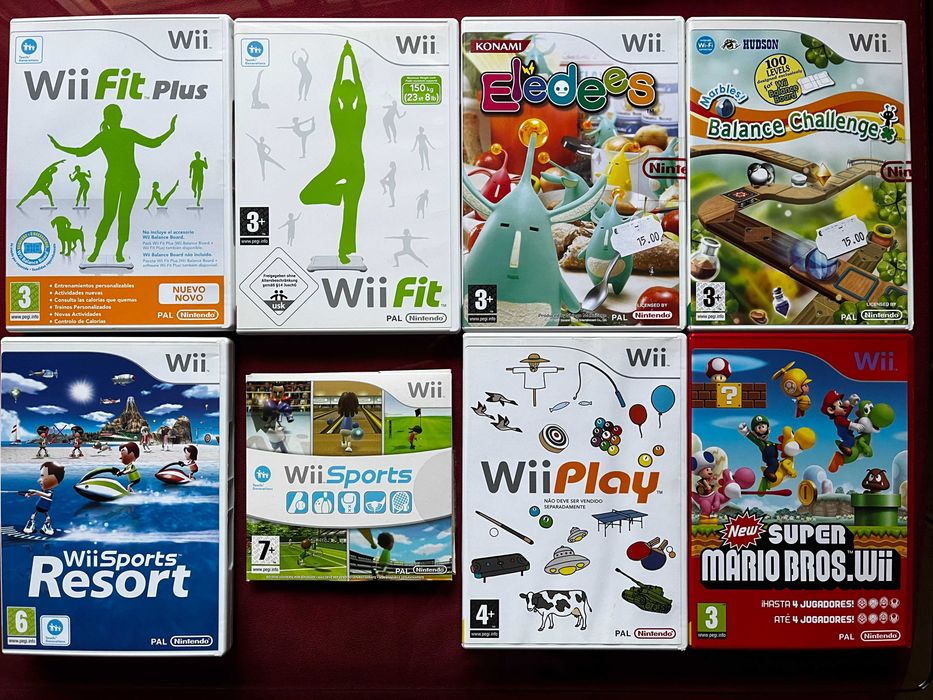 Nintendo Wii Completa + Balance Board + Jogos + 2 Comandos