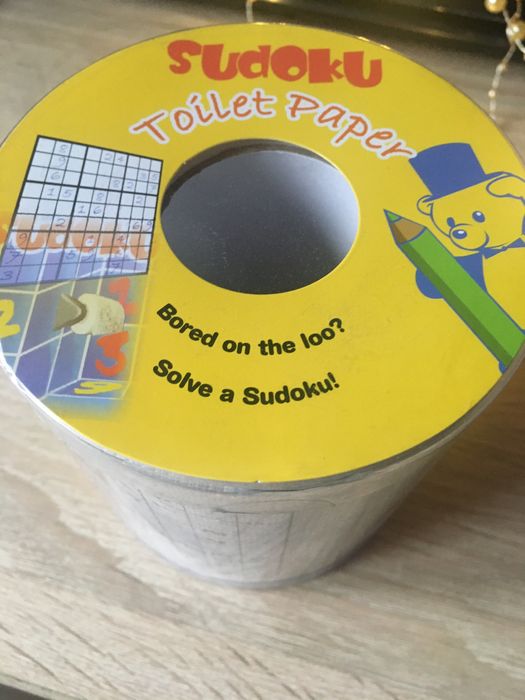Papier toaletowy sudoku prezent zabawny na 18