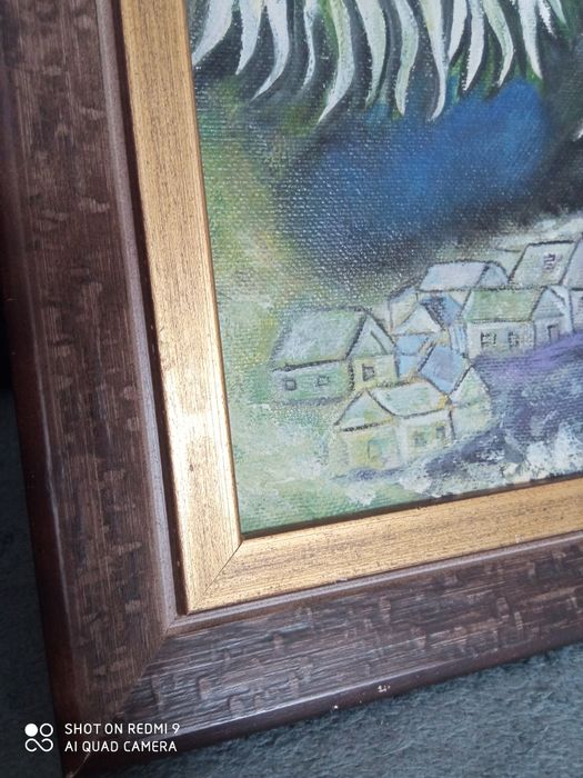 Kopia olej na płótnie Niebieski Kogut Marc Chagall
