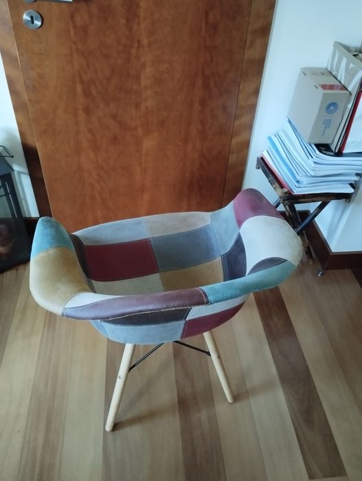 Cadeirão Patchwork em Pele