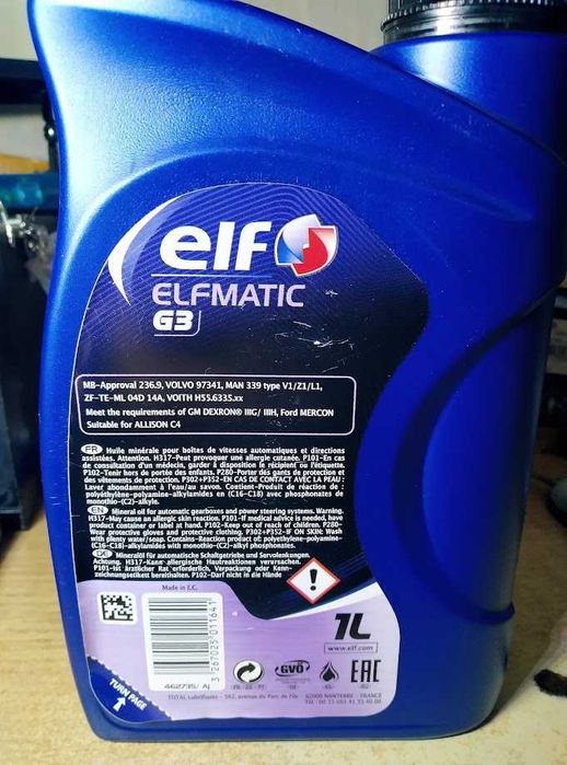 Олива трансмісійна Elf Elfmatic G3, 1л  ATF