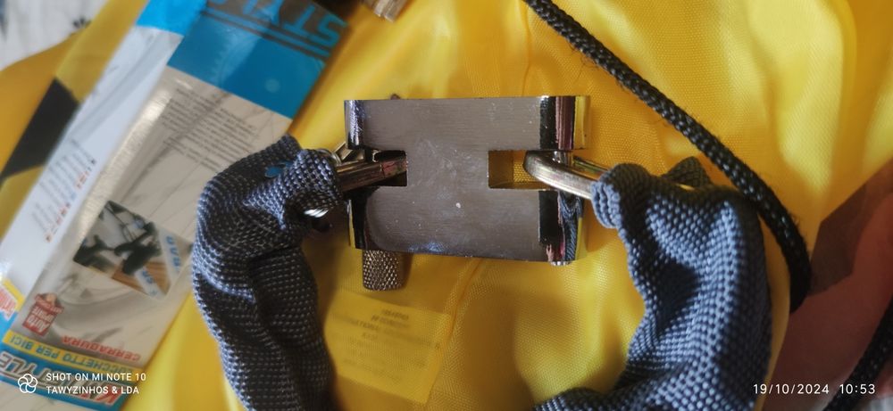 Cadeados em aço com cadeado de 3 chaves