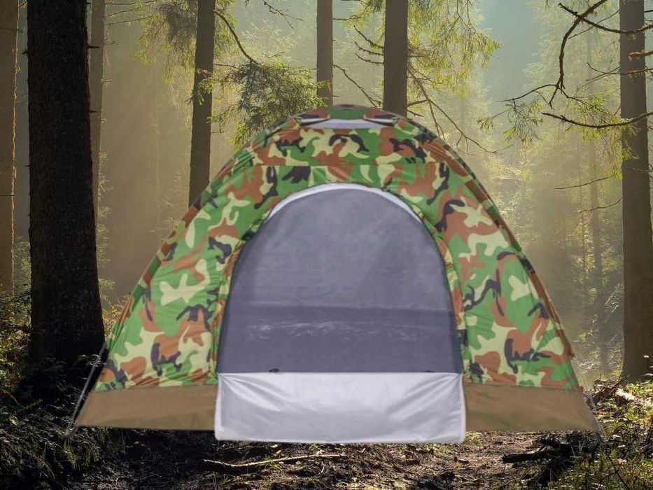 Namiot Turystyczny Survivalowy 3-osobowy Wodoodporny Moskitiera Moro