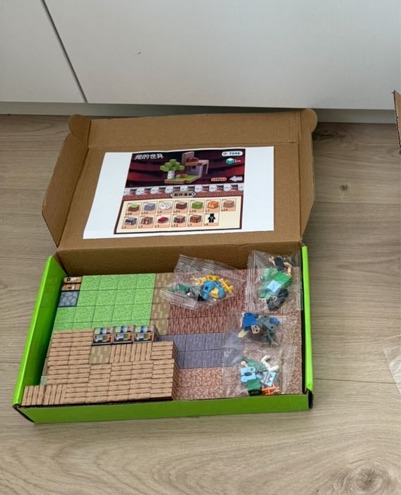 Магнітні блоки магнітний конструктор Майнкрафт