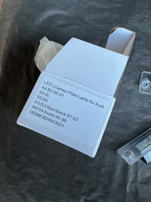 Подсветка номера Audi A3 A4 S4 B5 led освітлення мото