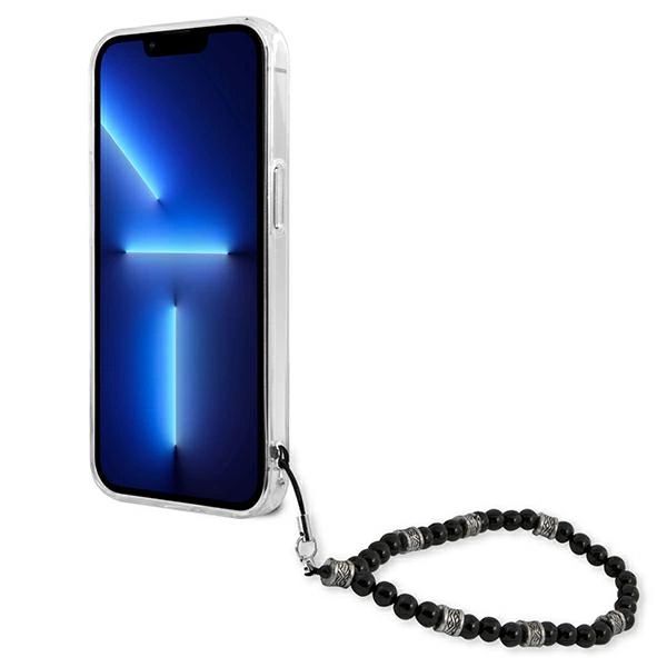 Etui Guess Black Pearl na iPhone 13 - przezroczyste