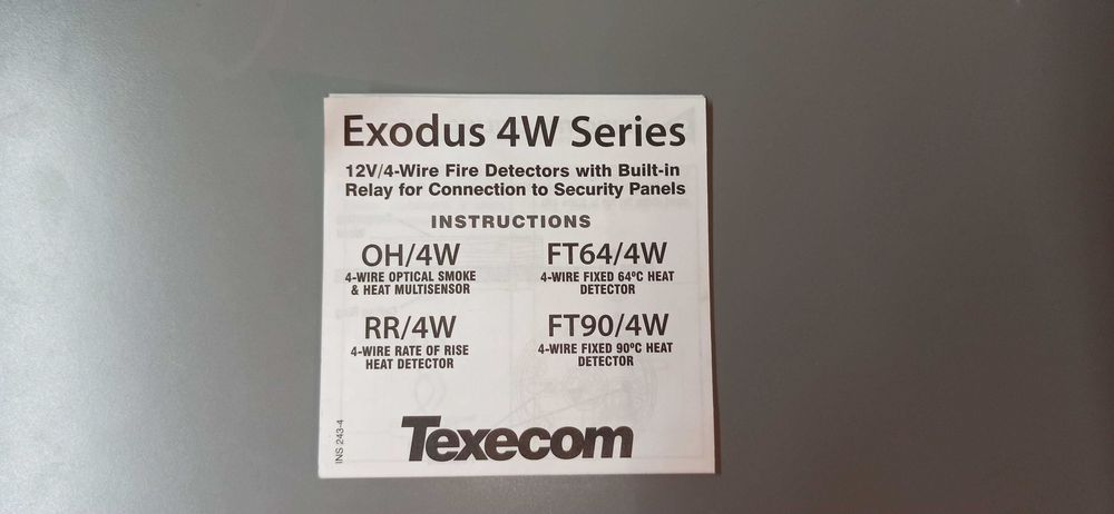 Czujka dymu Exodus 4W Series od firmy Texecom