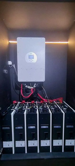 Комплект резерву Deye 12кВт 3ф + Dyness 14.3кВт*год. Для дому та офісу