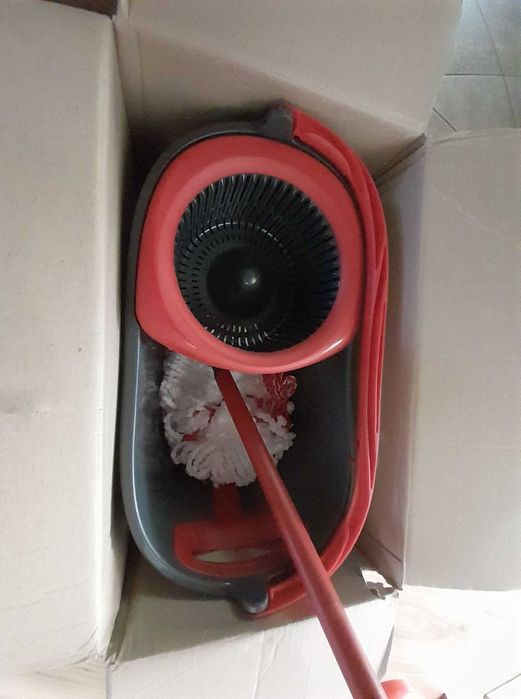 MOP okrągły, turbo z wiaderkiem + zapasowy wkład | Vileda