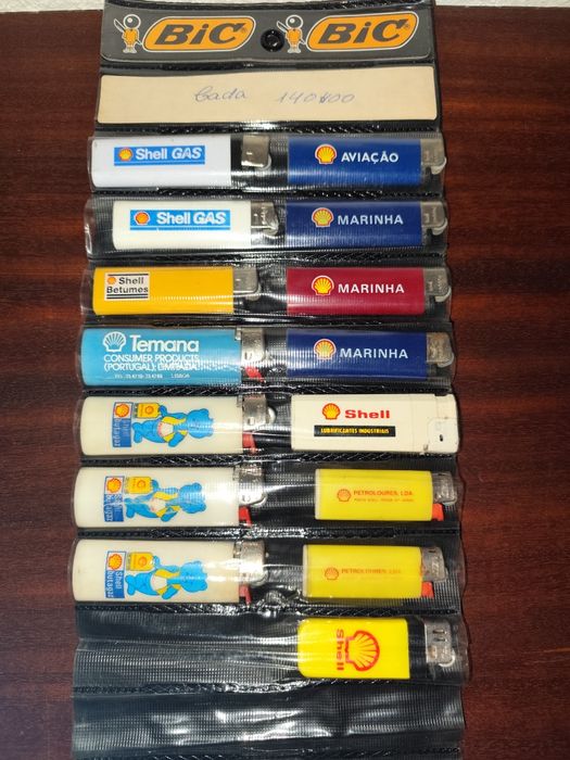 Isqueiros de coleção conjunto  Apple, Shell, Castrol etc