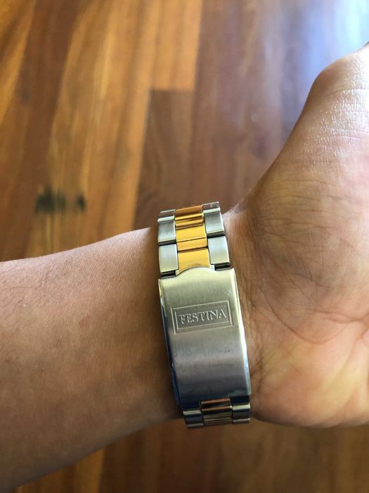 Relógio Festina Azul Pulseira Aço, Unisexo