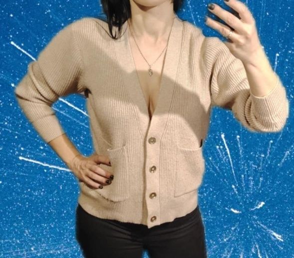 Piękny kardigan damski SML
