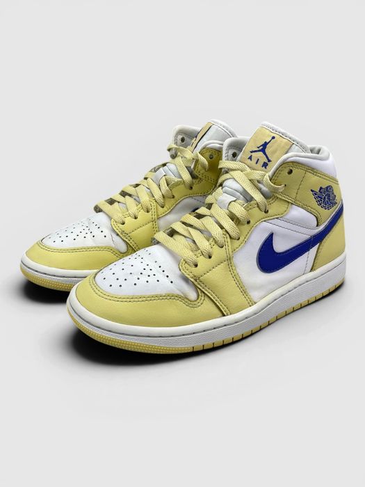 Buty Sportowe Nike Air Jordan 1 Mid Musztardowy Biały Rozmiar 36.5