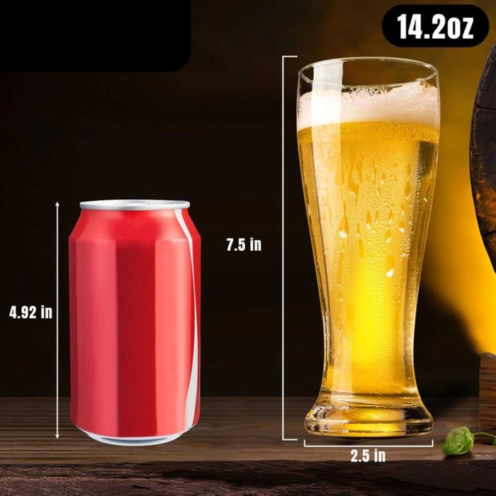 Kufle Szklanki do piwa ParaCity szkło bezołowiowe 420 ml 2 sztuki