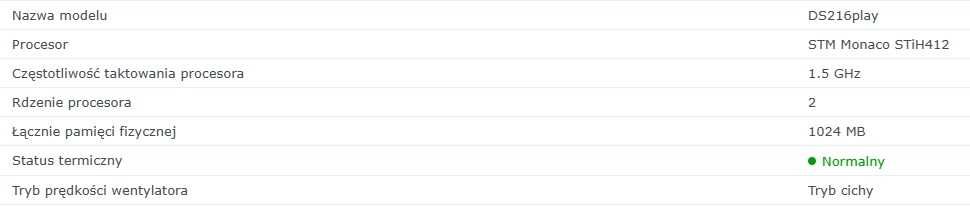 Synology DS216play 2x4TB