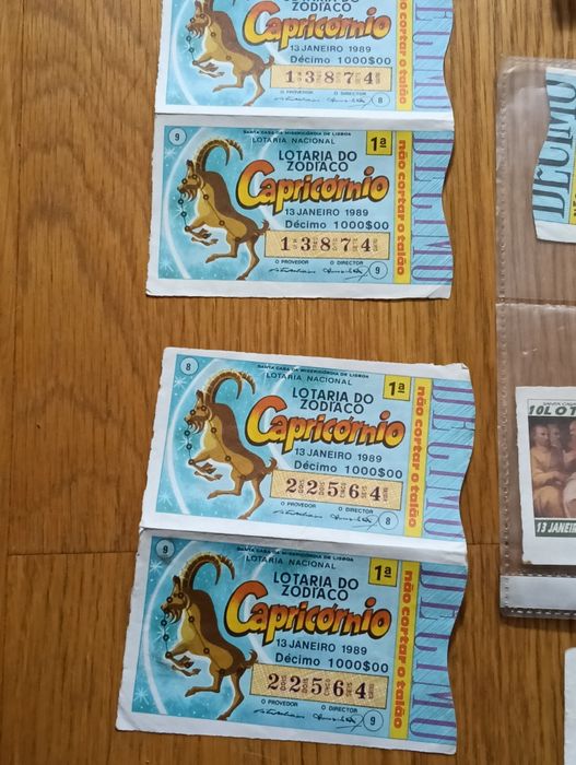 Lote de lotarias/ cautelas vintage