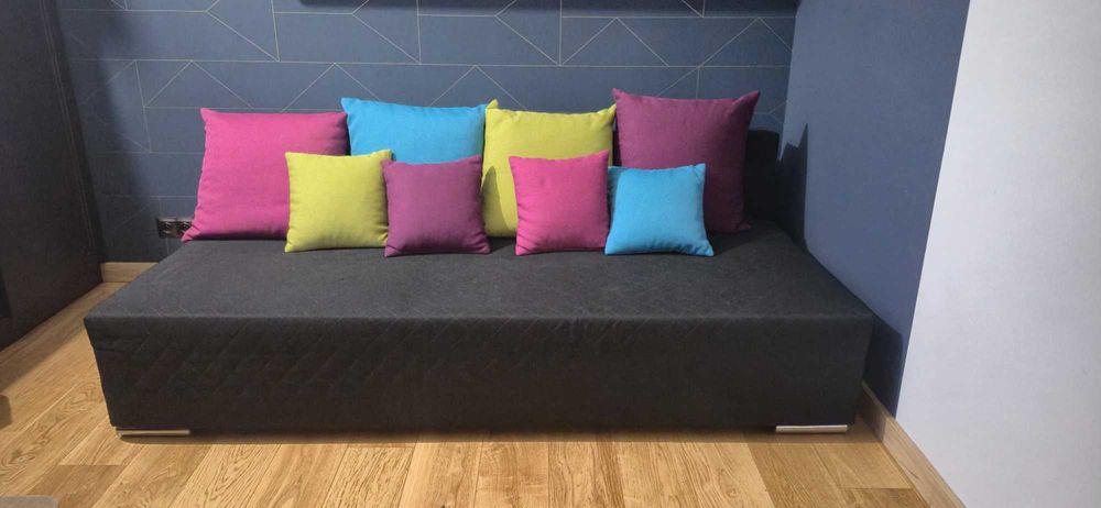 Sofa rozkładana INES Exline / Agata Meble + pojemnik + poduszki