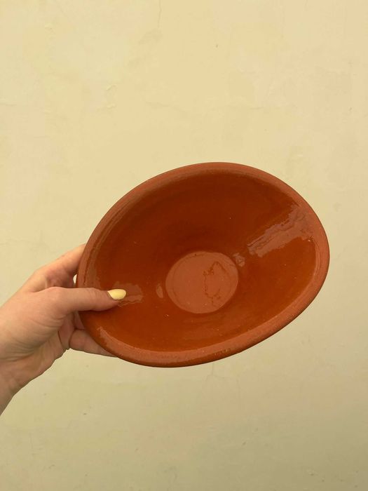 Prato Côncavo em Barro