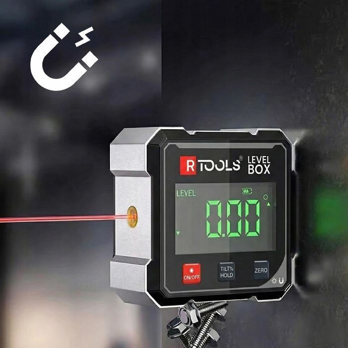 Poziomica Laserowa Magnetyczna Kątomierz Miernik Kąta Inklinometr