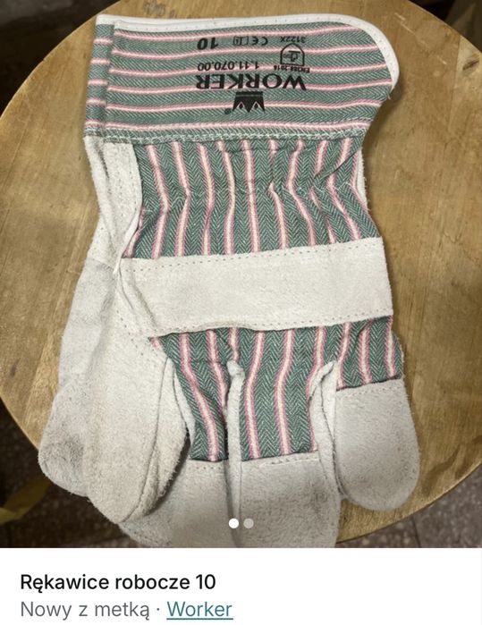 Rekawice robocze meskie rozmiar 10