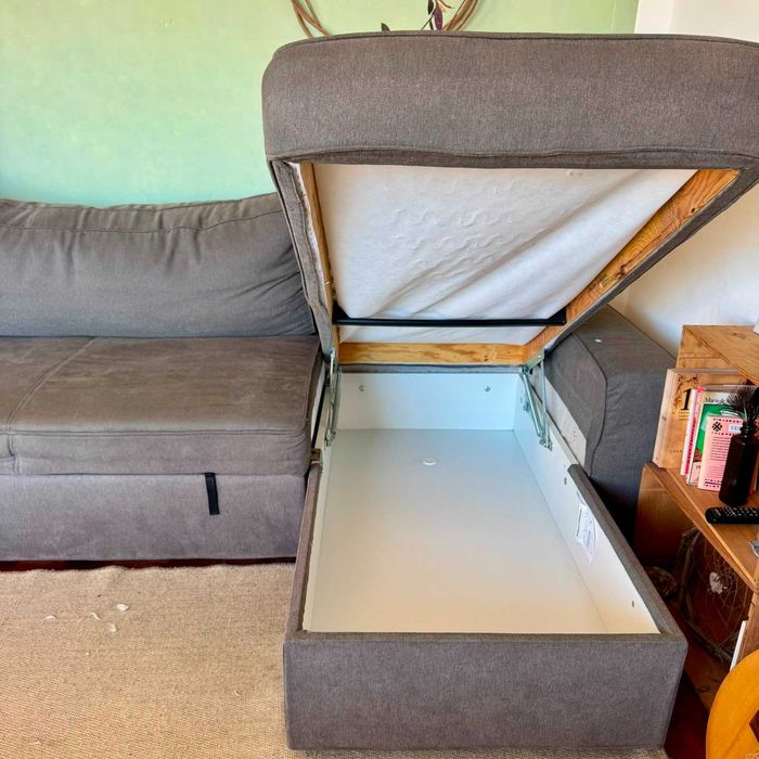 Sofá-cama IKEA VILASUND - com baú (240x150x71)