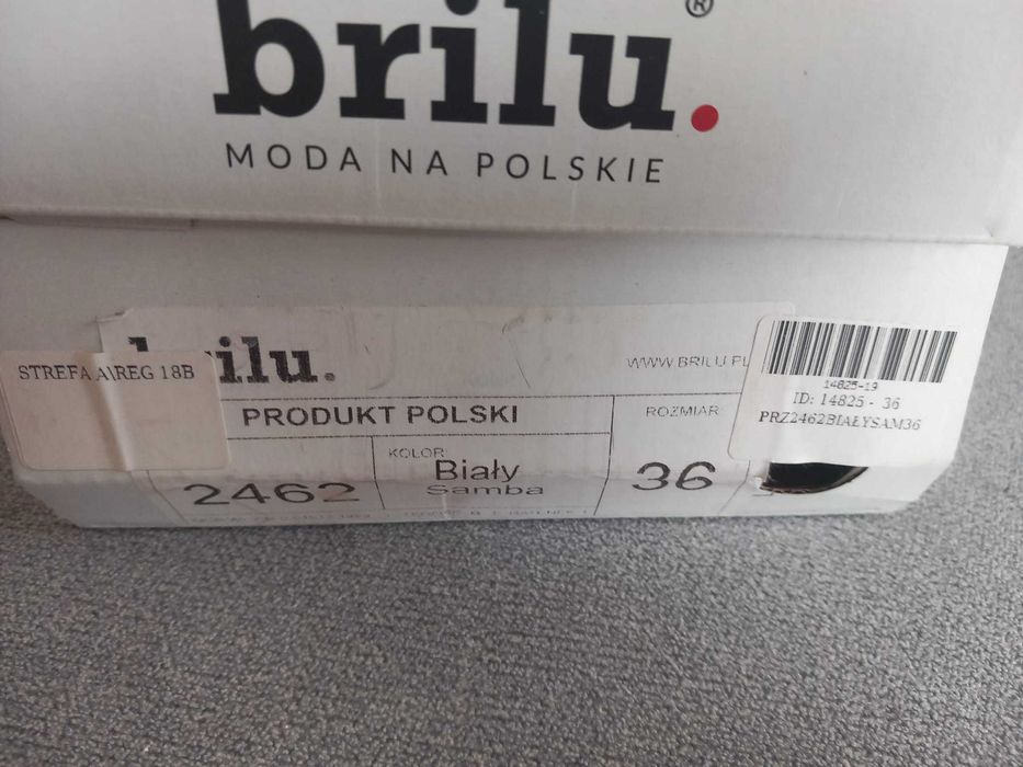 Ślubne baleriny BRILU 36/37