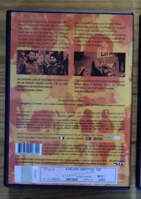 Filmes DVD: A melhor juventude e Sons paralelos PT