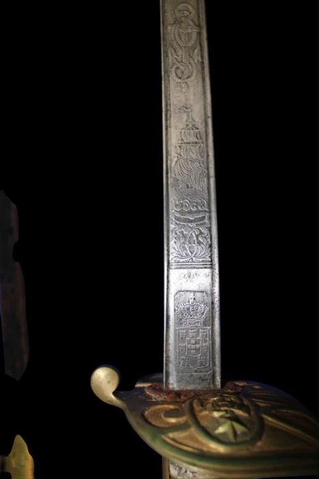 Espada Sabre de alto oficial da Marinha de guerra portuguesa