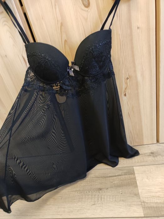 Koszula nocna czarna 70C