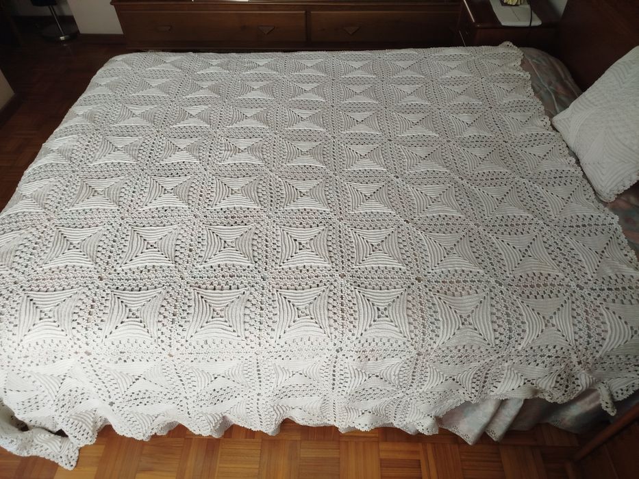 Colcha em crochê