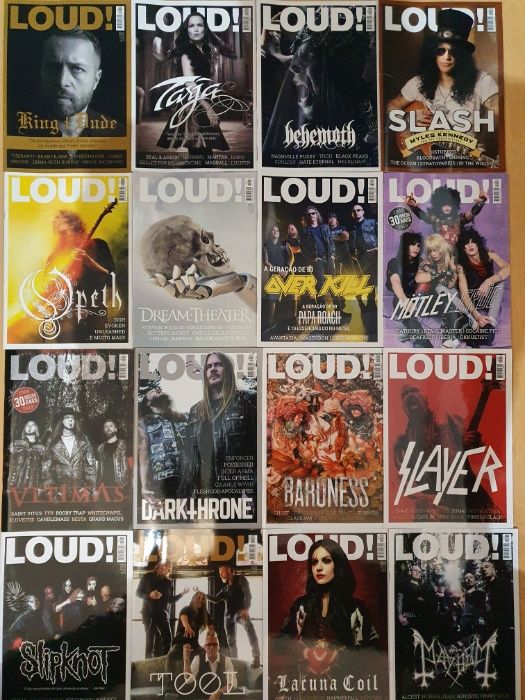 LOUD - revista mensal de rock/metal como novas