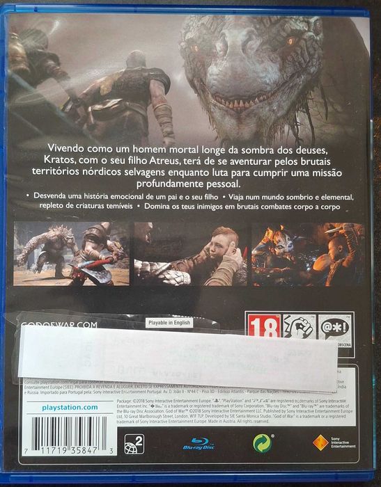 Jogos PS4 Pack 3 jogos (Compatível com PS5)