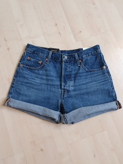 Nowe damskie szorty Levi's 501 Rolled Shorts rozm. 28