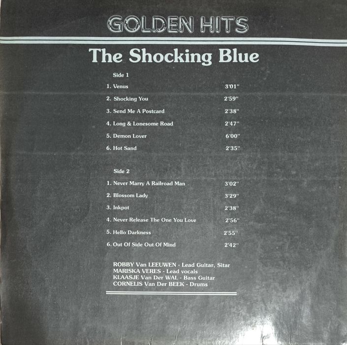 The Shocking Blue - golden hits винил lp