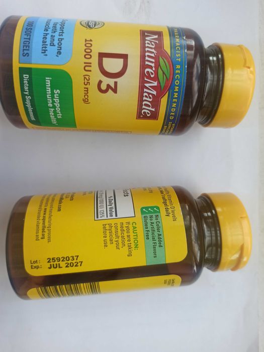 Вітамін D3 від Nature Made, виробництво США