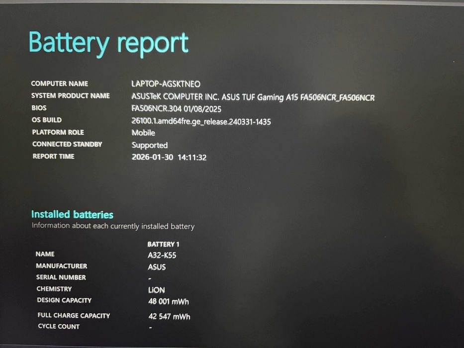 Portátil Asus TUF Gaming A15 FA506NCR 1TB SSD + 2TB ( Externo )