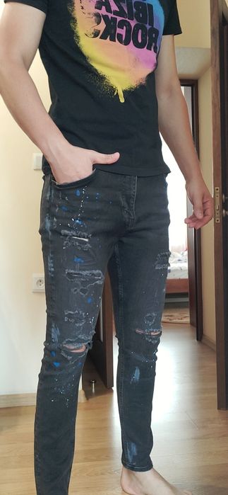 Джинси чорні Bershka